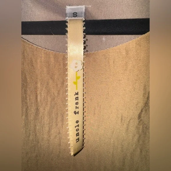 Uncle Frank Tan Textured Patchwork Dress - Picture 3 of 8